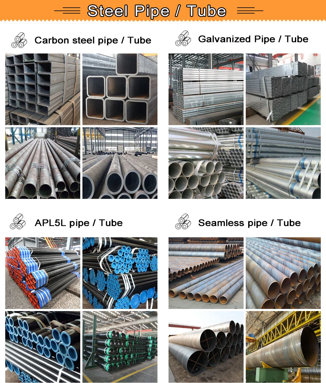 Hot Rolled Carbon Seamless Steel Pipe St37 St52 1020 1045 A106b Fluid Pipe