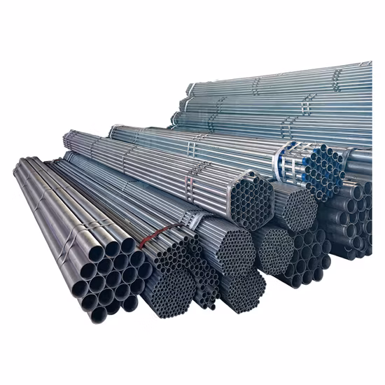 Высокое качество Q235 Q345 4-дюймовая горячеоцинкованная круглая стальная труба Gi Pipe предварительно оцинкованная стальная труба